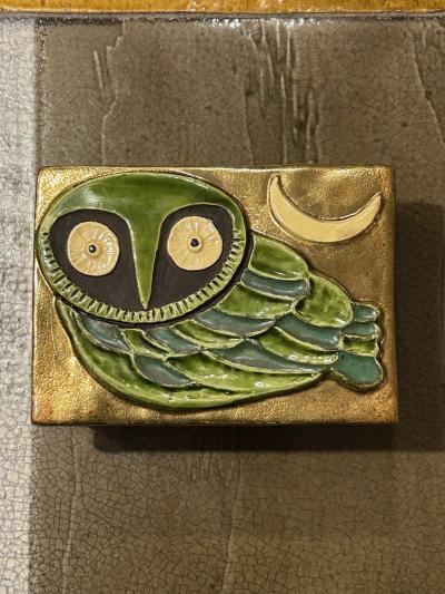 Mithe Espelt Ceramic Jewelry Box by Mith Espelt France 1960s