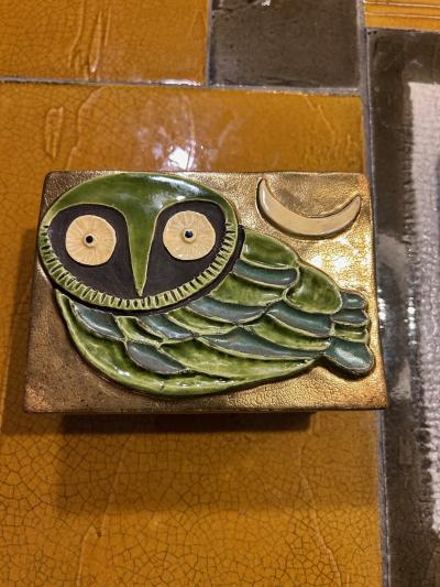 Mithe Espelt Ceramic Jewelry Box by Mith Espelt France 1960s