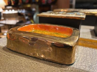 Mithe Espelt Ceramic Vide Poche Ashtray by Mith Espelt France 1960s