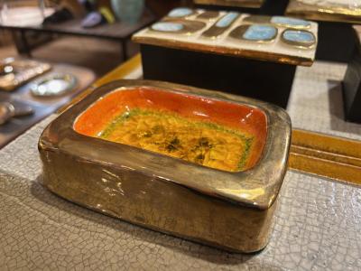 Mithe Espelt Ceramic Vide Poche Ashtray by Mith Espelt France 1960s