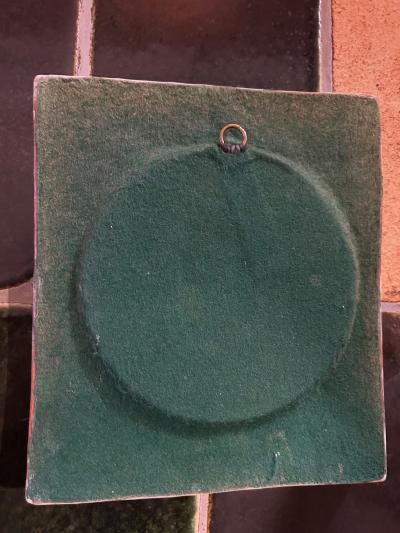 Mithe Espelt Ceramic mirror Ameli by Mith Espelt France 1960s