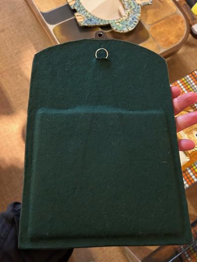 Mithe Espelt Ceramic mirror Cage by Mith Espelt France 1960s