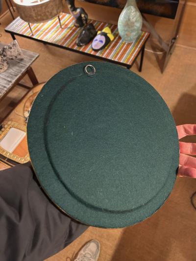 Mithe Espelt Ceramic mirror Engrenages by Mith Espelt France 1960s