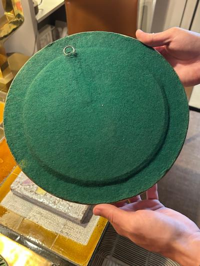 Mithe Espelt Ceramic mirror by Mith Espelt France 1960s