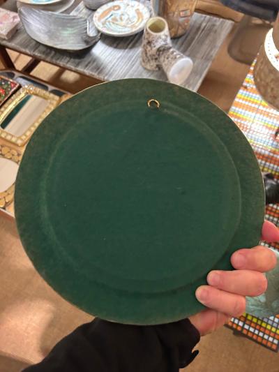 Mithe Espelt Ceramic mirror by Mith Espelt France 1960s