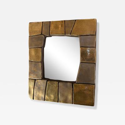 Mithe Espelt Earthenware mirror by Mith Espelt model Cuzco created in 1974