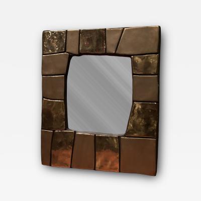 Mithe Espelt Earthenware mirror by Mith Espelt model Cuzco created in 1974