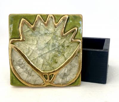 Mithe Espelt Mithe Espelt Mithe Espelt Ceramic Jewelry Box France c 1968