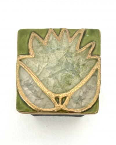 Mithe Espelt Mithe Espelt Mithe Espelt Ceramic Jewelry Box France c 1968