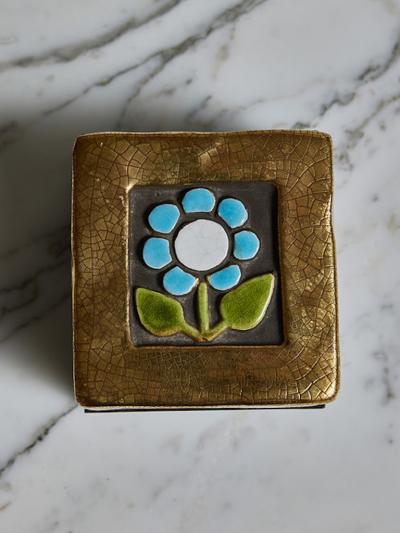 Mithe Espelt Pair of Mith Espelt Square Ceramic Boxes