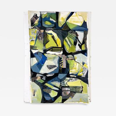 Mixed Media Collage on Paper by Susan E Wolfe