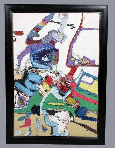 Mixed Media Painting on board by Louis Schiavo