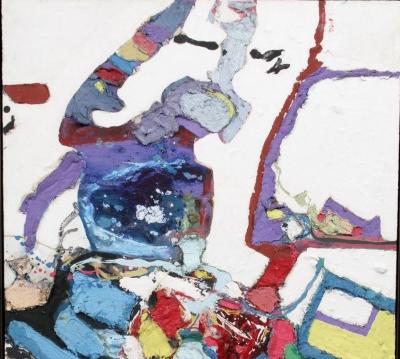 Mixed Media Painting on board by Louis Schiavo