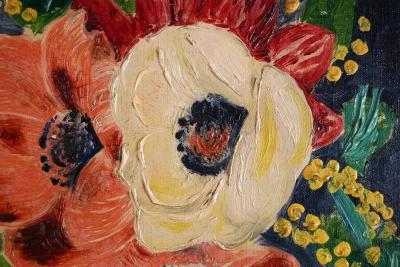 Mo se Kisling Bouquet of flowers with mimosas