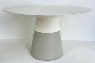 Mobital Maldives Dining Table Solid Composit Surface Top Concrete Polymer Base