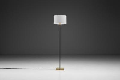 Model 2822 Floor Lamp with Geometric Elements by KLK Sweden Mid 20th Century
