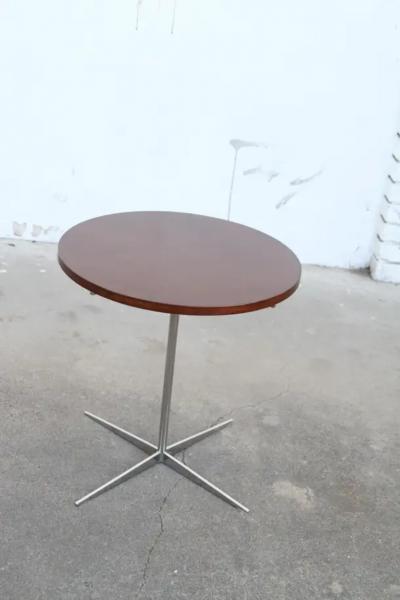 Model 3514 Side Table in Teak 19 Diameter S B