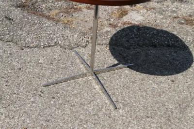 Model 3514 Side Table in Teak 19 Diameter S B