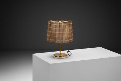 Model 4010 Brass Table Lamp for PSO Finland Mid 20th Century