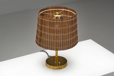 Model 4010 Brass Table Lamp for PSO Finland Mid 20th Century