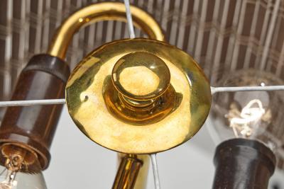 Model 4010 Brass Table Lamp for PSO Finland Mid 20th Century