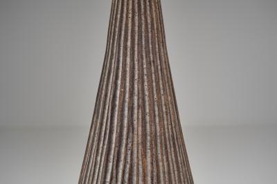 Model Inka Glazed Table Lamp with Relief Patterns Denmark 1970s