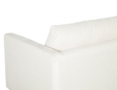Modern 2 Seater Sofa in Cream Textured Fabric