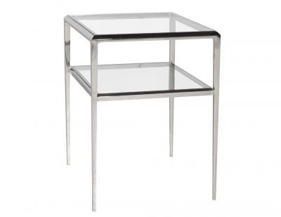 Modern 2 Tier Stainless Steel Side Table