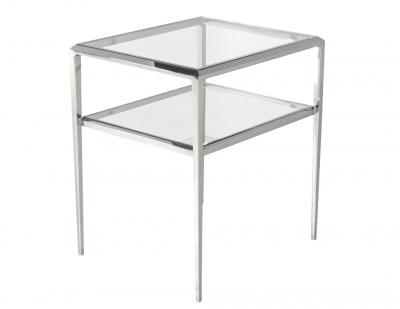 Modern 2 Tier Stainless Steel Side Table