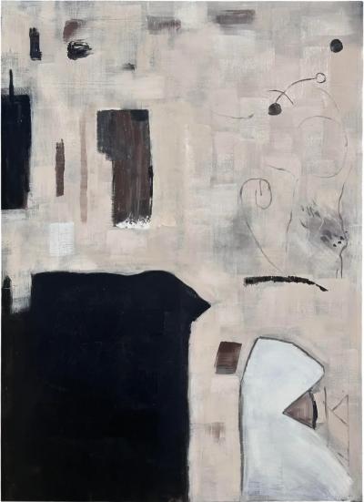 Modern Abstract Oil Painting of a Nun