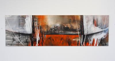 Modern Abstract Painting Invasion Pt II Acrylic On Canvas by MS AT 2024