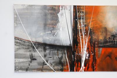 Modern Abstract Painting Invasion Pt II Acrylic On Canvas by MS AT 2024