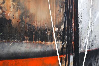 Modern Abstract Painting Invasion Pt II Acrylic On Canvas by MS AT 2024