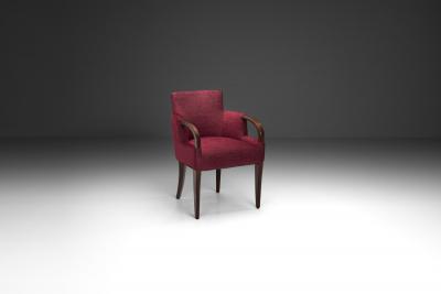 Modern Armchair with Red Upholstery Europe 1960s