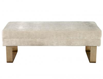 Modern Bench with Curved Metal Legs