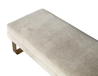 Modern Bench with Curved Metal Legs