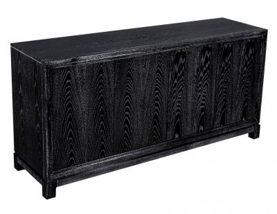 Modern Black Cerused Oak Sideboard Buffet