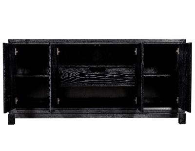 Modern Black Cerused Oak Sideboard Buffet