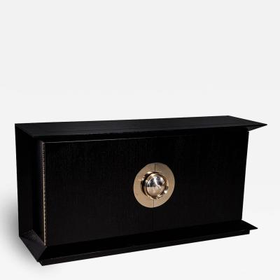 Modern Black Flared Sideboard Buffet