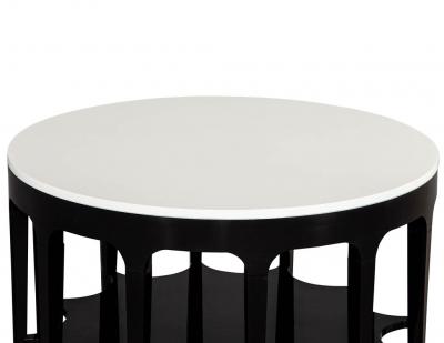 Modern Black and White Custom Center Table