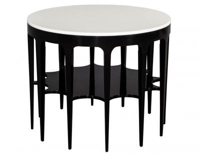 Modern Black and White Custom Center Table
