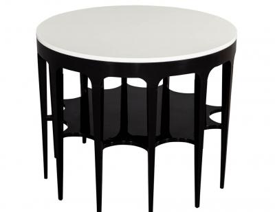 Modern Black and White Custom Center Table