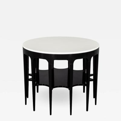 Modern Black and White Custom Center Table