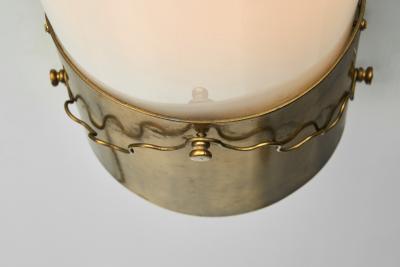 Modern Brass and Acrylic Shade Wall Lamp Europe 1950s