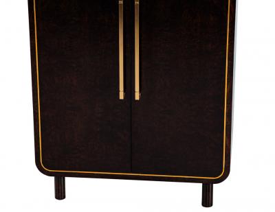 Modern Cabinet with Inlay Brass Metal