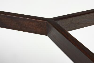 Modern Coffee Table in Black Formica and Wood Europe ca 1950s