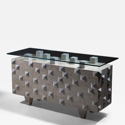 Modern Console Table in Scagliola Technique 21st Century