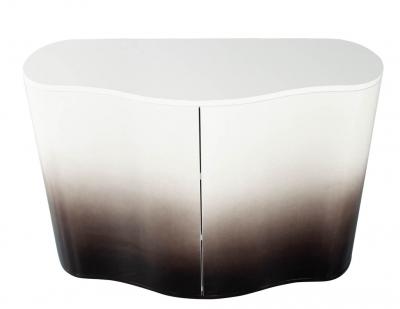 Modern Curved Cabinet in Ombre Lacquer Finish