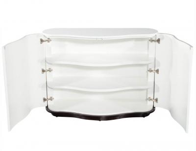 Modern Curved Cabinet in Ombre Lacquer Finish