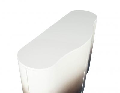 Modern Curved Cabinet in Ombre Lacquer Finish